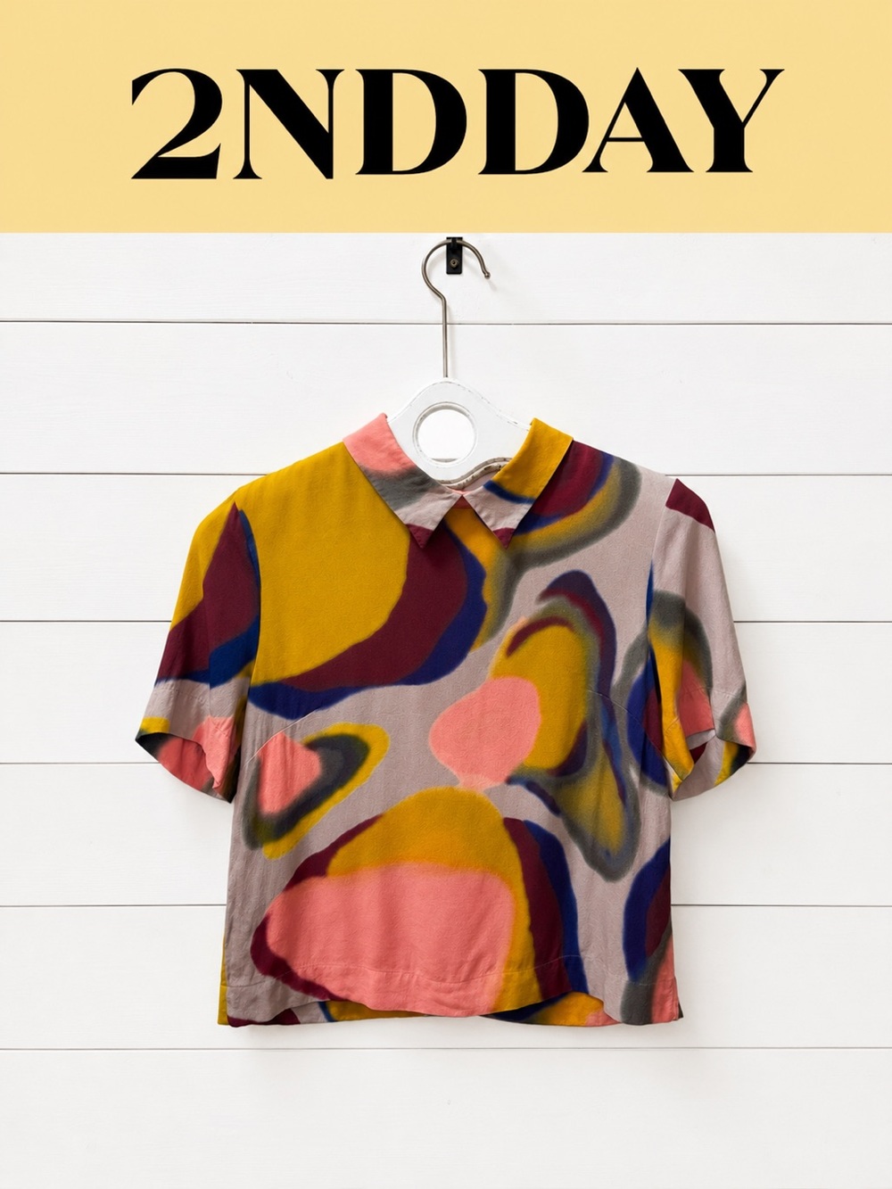 2NDDAY Abstract Print Blouse – Size 36